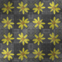 Nenaio Yellow Kaleidoscope Effect Background black and white grey brown floral flower flowers spring
