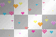 Nenaio Pattern Kaleidoscope effect Background gif transparent heart hearts pink blue orange yellow