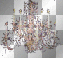 candlestick chandelier candle cabinet vintage_