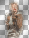 angel woman bubble lipstick