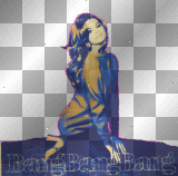 Nenaio Png Transparent Selena Gomez SG and The Scene TS Bang Bang Bang BBB cover vintage blue yellow black pink purple