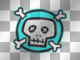 Skull ~ Silver & Blue sky (=