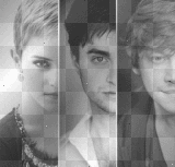 Emma, Daniel, Rupert. B&W © Stars1994