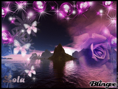 fjord sunset violet !