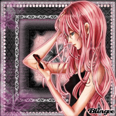 Luka Megurine *Wait for youre call* ♥ (*+ original vikialele blingee +*)