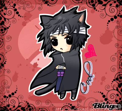 sasuke as a cat