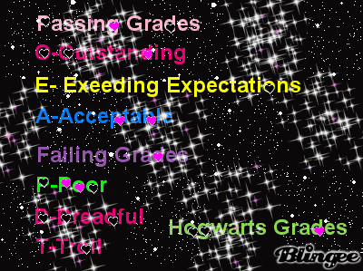 Hogwarts Grades Picture #115669327 | Blingee.com