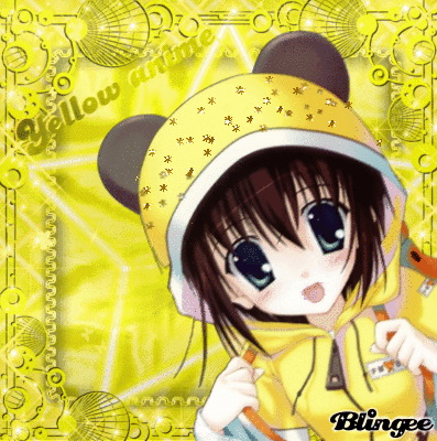 Yellow anime Picture #116292234 | Blingee.com