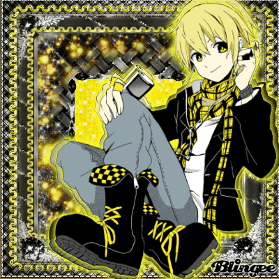 Anime Boy In Yellow Picture 116596847 Blingee Com