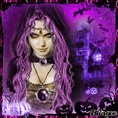 Happy Halloween--purple Picture #117349498 | Blingee.com