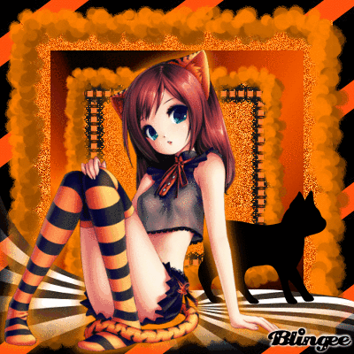 Orange Neko Happy Halloween Picture 117727858 Blingee Com 'beckoning cat') is a common japanese figurine which is often believed to bring good luck to the owner. blingee com