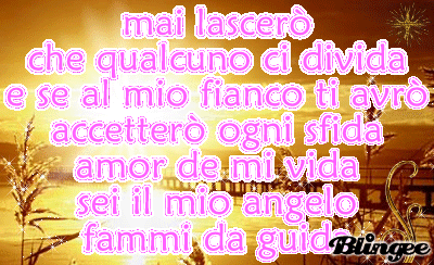 sei unico angelo mio