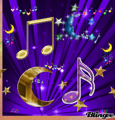 Musical Moons Animated Picture Codes And Downloads 118101606 667411135 Blingee Com Vector silhouette of woman standing with piano key with flying music note. blingee com