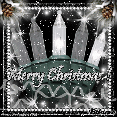 Black- Merry Christmas lights ((alwaysanangel69))©® Picture #118455570 | Blingee.com