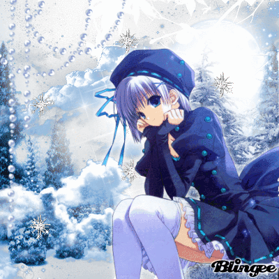 Anime Winter Girl Animated Picture Codes And Downloads 118466549