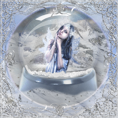 fairy in a snow globe Picture #118651390 | Blingee.com