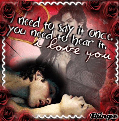 Damon & Elena - red passion