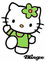 Hello Kitty Verde Picture #119835378 | Blingee.com