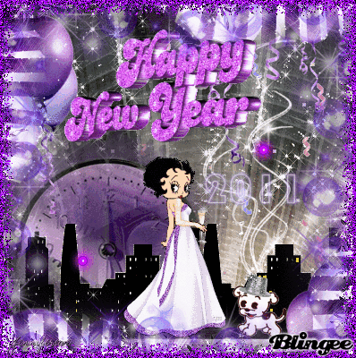 purple betty new years Picture #119974283 | Blingee.com