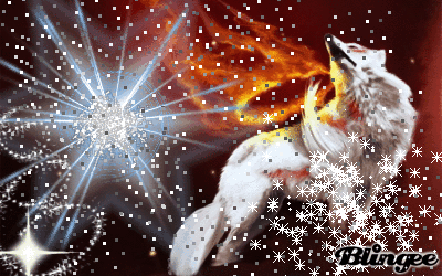 Flaming Wolf Picture #120139841 | Blingee.com