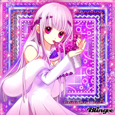 Anime Girl [Purple & Pink]