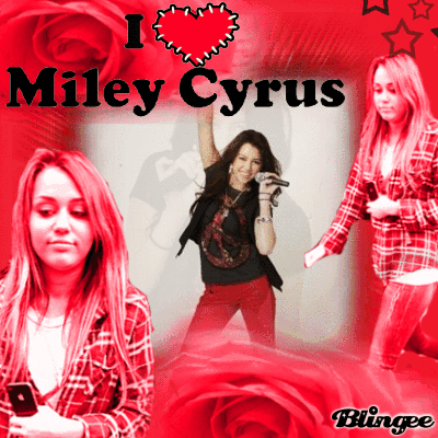 I &hearts; Miley Cyrus - Red - Lha_Princess_Top