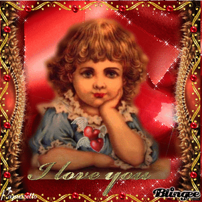 Vintage little girl Valentine♥for challenge♥ Vintage little girl Valentine♥for challenge♥
