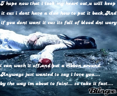 Heart broken quote Picture #121280848 | Blingee.com
