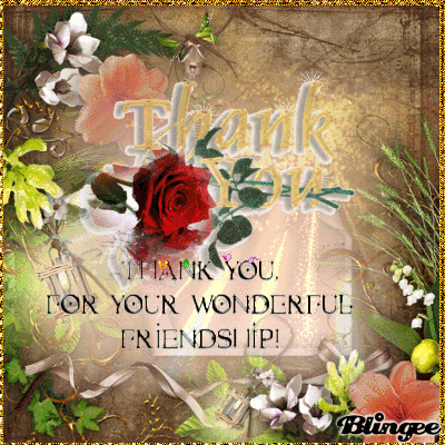 thank you for your wonderful friendship thank you for your wonderful friendship