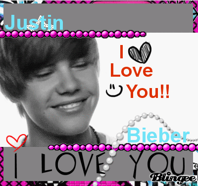 Justin Bieber (I LOVE YOU) Picture #121890184 Blingee.com