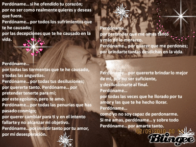 Perdoname Mi Amor Picture 123176775 Blingee Com .no amarte como antes, por no amarte ya más. blingee com