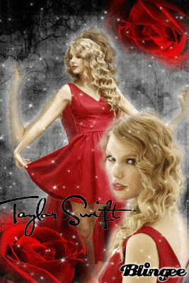 Taylor Swift in red