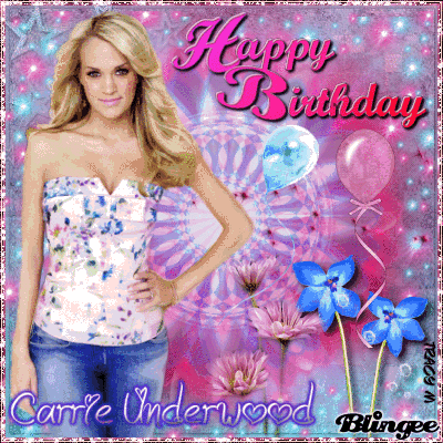 Carrie Underwood Pink & Blue(Happy Birthday Mousey!) Picture #124931033