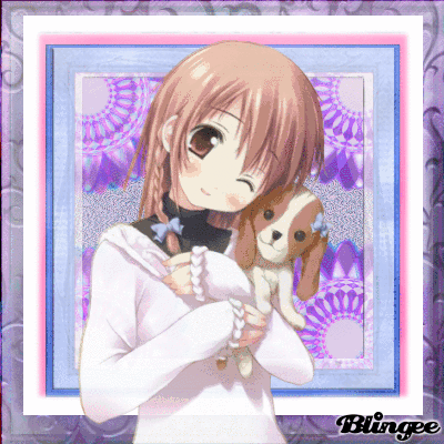 Anime Girl with Dog Bild #124972575 | Blingee.com