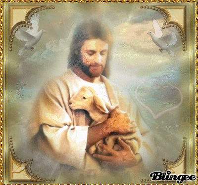 Jesus Christ with a lamb