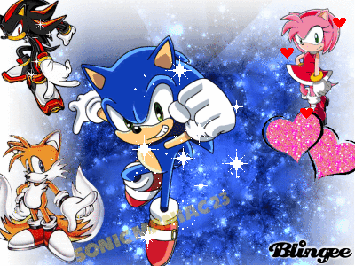 Sonic-Has-Sex This "sonic and amy kissing" picture was created using the Blingee ...