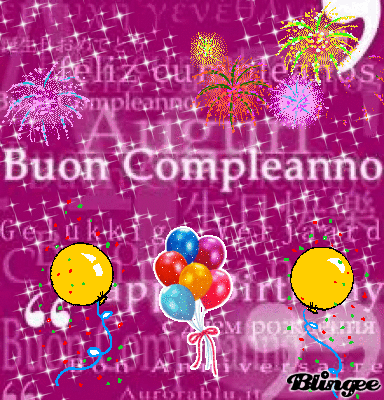 Buon Compleanno Con Fuochi D Artificio Gif