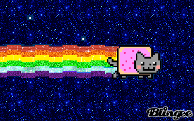 gif animado del gato nyan
