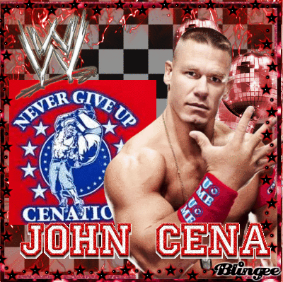 John Cena...Never Give Up--> Red Blingee Picture #126243342 | Blingee.com