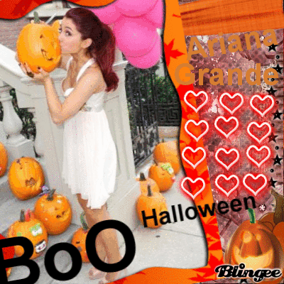 ARIANA GRANDE HALLOWEEN This Blingee was created with Blingee Plus ARIANA GRANDE HALLOWEEN This Blingee was created with Blingee Plus