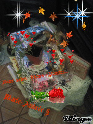 Notre salon - La maison / Fleurs,plantes,Bienvenue A La Maison / Coeurs Rouges.Etoiles brillent.