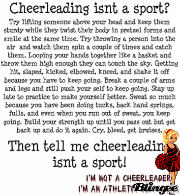 Cheerleading is a sport essay