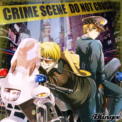 ALFRED F. JONES & ARTHUR KIRKLAND ~ POLICE: CRIME SCENE DO NOT CROSS