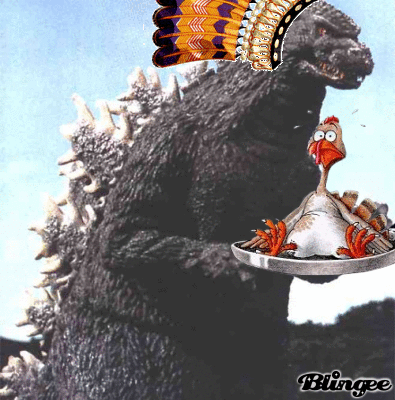 Turkey Day w/ Godzilla Picture #126894765 | Blingee.com