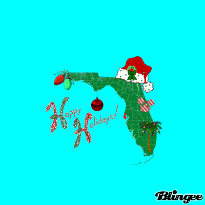 Happy Holidays FL Map Picture #127055086 | Blingee.com