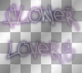 soave text flower lovers