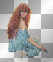 vintage woman,red hair,dubravka