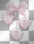 heart transparent pink deco scrap [1ֆ] 