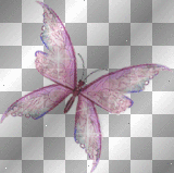 Pink Butterfly Glitter_
