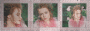 Helena Bonham Carter ' pink orange green transparent